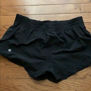 Black lululemon shorts size 6
